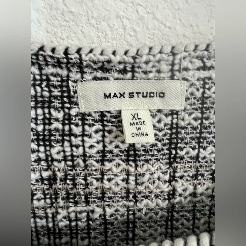 Max Studio Tweed Long Sleeve Pocket Tunic Top Size XL - Picture 6 of 6